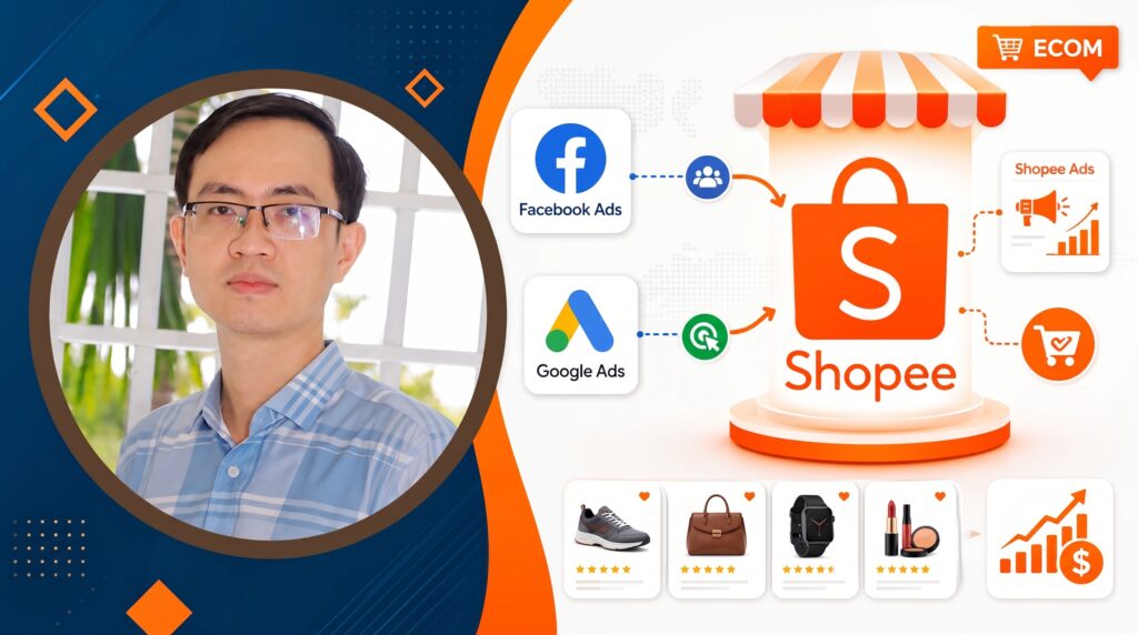 Shopee Marketing: Tăng Trưởng Gian Hàng Với Shopee Ads, Facebook Ads & Google Ads